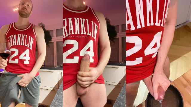 OnlyFans – Tim Kruger – Panfried CUM Omelett With A Nice Red Wine