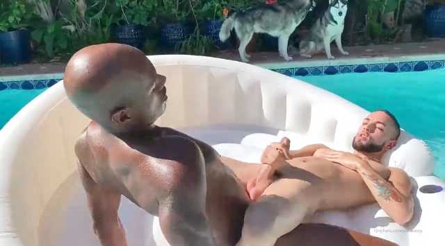 OnlyFans – Rhyheim Shabazz – Pool Day with Travis White & Guzdoes