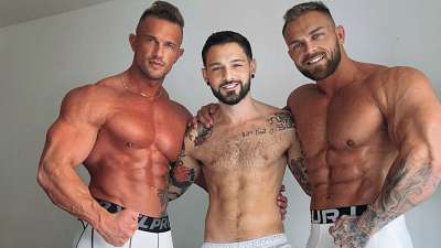 RFC – Igor Lucios worshiping straight bodybuilders getting fucked and eating Cum – Apollo Steel, Danny Flex & Igor Lucios