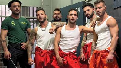 NakedSword – Sir Peter’s Prison Orgy with Igor Lucios, Allen King, John Brachalli & Luciano
