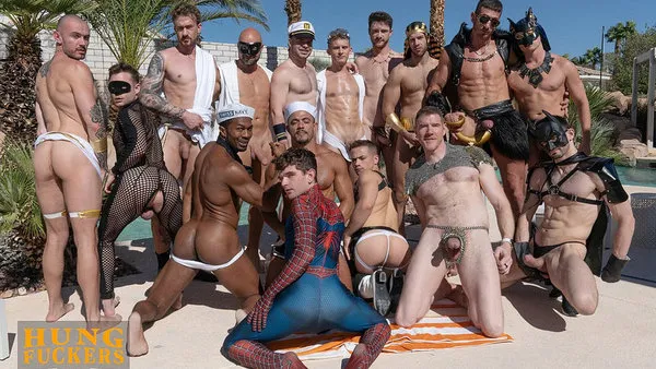 HungFuckers – The BarebackPlus Costume Ball Orgy Chapter 1