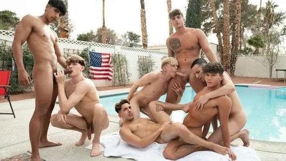 MEN – Drake Von & Friends, Part 1 – Drake Von, Harley Xavier, Hunter Coxs, Des Irez, Matteo Gold, Noah Fox, Leo Levine